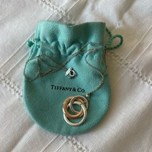 Authentic Tiffany & Co. Rubedo Interlocking Circle Necklace